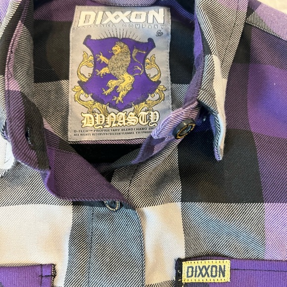 Dixon Purple Plaid Flannel Shirt - Picture 2 of 2